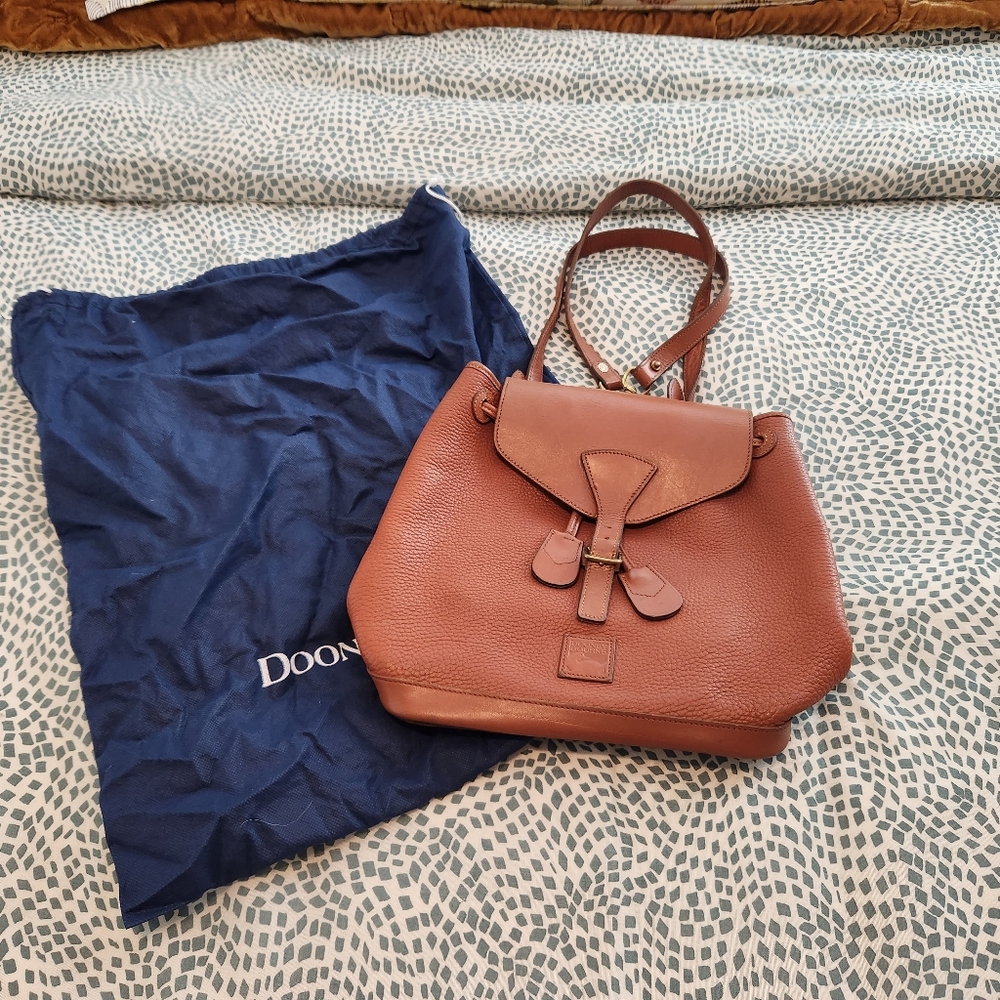 Vintage Dooney And Bourke Leather Backpack